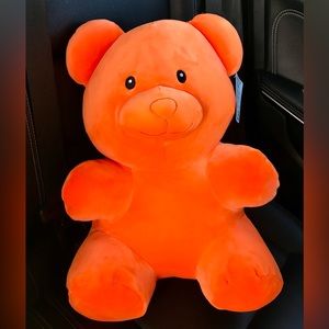 Valentine’s Day Orange Gummy Bear Plush, 16”, by Way To Celebrate, New With Tags